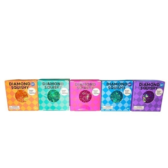 J'Adore Other - J'Adore Diamond Squishy Set of 5 Collectible Slow Rising Glitter Gem Orbs New